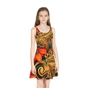 Girls' Sleeveless Sundress (AOP)