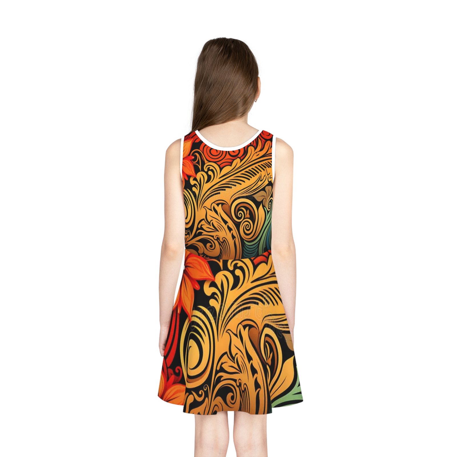 Girls' Sleeveless Sundress (AOP) - Image 4