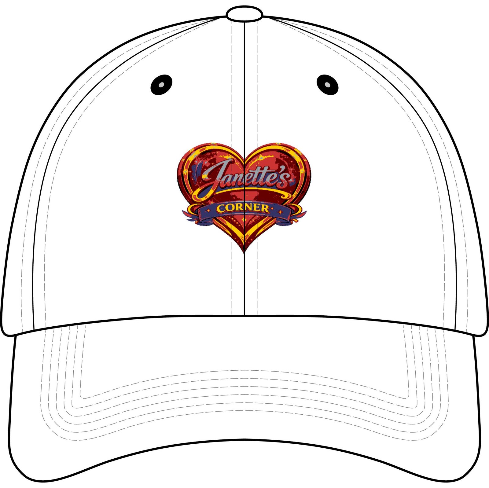 Janette's Corner Youth Baseball Cap (Embroidery)