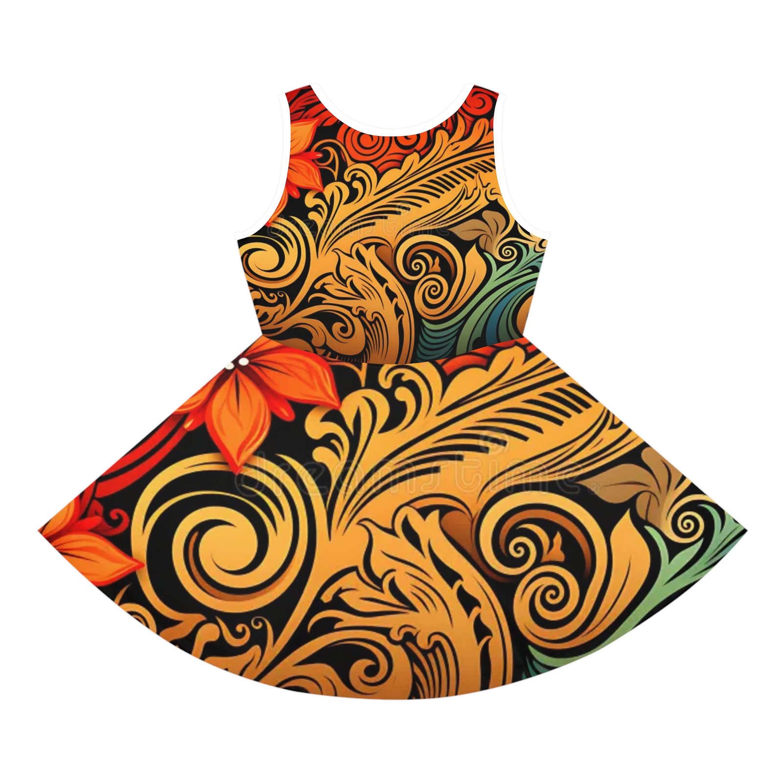 Girls' Sleeveless Sundress (AOP) - Image 3